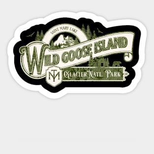 Wild Goose Island, Glacier National Park Sticker